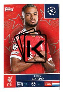 2025-26 Topps Champions League  Liverpool FC 264 Cody Gakpo