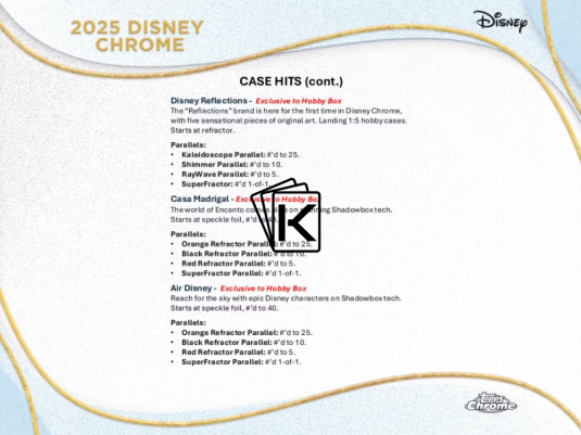 2025 Topps Chrome Disney Hobby Box