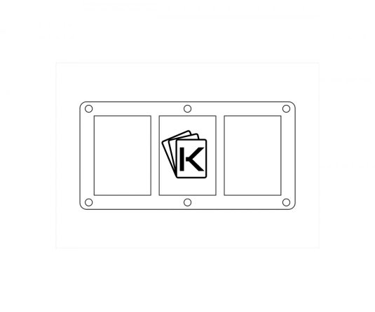 CB Carbonix Multicards Holder Clear 180pt 3 karty