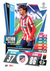 fotbalová kartička 2020-21 Topps Match Attax Champions League Extra Action Highlights AH8 Joao Félix Atlético de Madrid