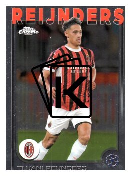 fotbalová kartička 2024-25 Topps Chrome 139 Tijjani Reijnders, AC Milan