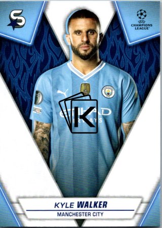 Fotbalová kartička 2023-24 Topps Superstars UEFA Club Competitions 94 Kyle Walker (Manchester City)