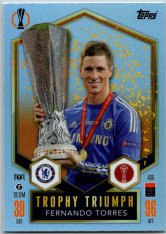 fotbalová kartička 2024-25 Topps Match Attax UEFA Club Competitions Trophy Triumph 435 Fernando Torres (Chelsea)