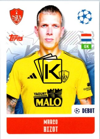 2024-25 Topps Champions League 369 Marko Bizot (Stade Brestois 29)