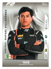2025 Topps Turbo Attax F1 Van Amersfoort Racing F2 Teams HP 204 Rafael Villagómez-KOPIE