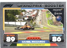 2022 Topps Formule 1Turbo Attax F1 Grand Prix Booster Cards 323 Daniel Ricciardo (McLaren)