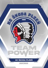 hokejová kartička 2021-22 SportZoo Tipsport Extraliga Team Power TP-26 Týmové Logo HC Škoda Plzeň