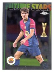 fotbalová kartička 2024-25 Topps Chrome 196 Pau Cubarsí, FC Barcelona – Future Stars