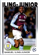 fotbalová kartička 2024-25 Topps UEFA Club Competitions Flagship 146 Samuel Iling-Junior Aston Villa