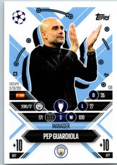 Fotbalová kartička 2024-25 Topps Match Attax EXTRA UEFA Club Competitions Manager Career 109.  Pep Guardiola (Manchester City)