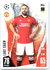 Fotbalová kartička 2023-24 Topps Match Attax UEFA Club Competitions 51 Luke Shaw Manchester United