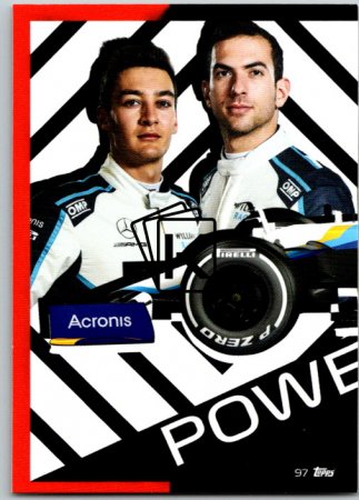 2021 Topps Formule 1 Turbo Attax 97 Power Action Williams Racing