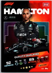 2021 Topps Formule 1 Turbo Attax Quality Qualifers 160 Lewis Hamilton Mercedes