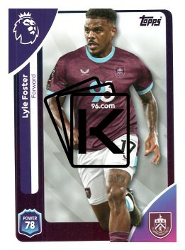 fotbalová kartička 2025-26 Topps  Premier League 318 Lyle Foster (Burnley)