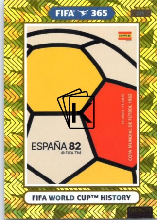 fotbalová karta Panini Adrenalyn XL FIFA 365 2021 FIFA World Cup History 381 Espana 1982