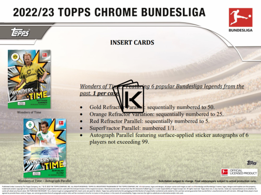 2022-23 Topps Chrome Bundesliga Hobby Balíček
