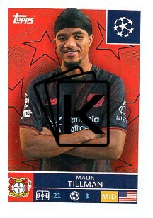 2025-26 Topps Champions League Bayer 04 Leverkusen 136 Malik Tillman