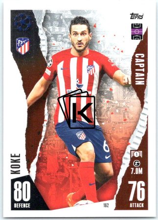 Fotbalová kartička 2023-24 Topps Match Attax UEFA Club Competitions 162 Koke Atlético de Madrid