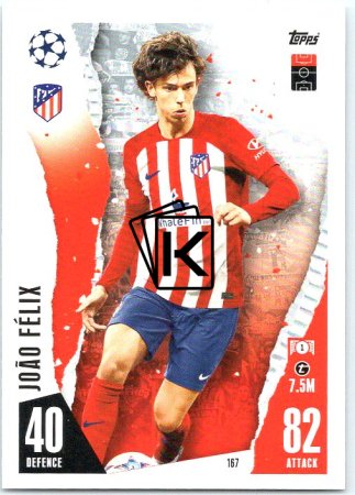 Fotbalová kartička 2023-24 Topps Match Attax UEFA Club Competitions 167 João Félix Atlético de Madrid