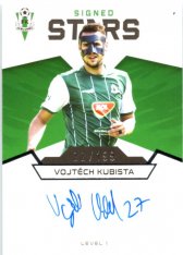 fotbalová kartička 2021-22 SportZoo Fortuna Liga Signed Stars S1-VK Vojtěch Kubista FK Jablonec /199