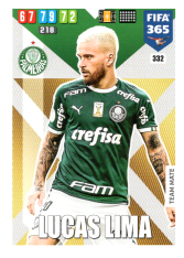 Fotbalová kartička Panini Adrenalyn XL FIFA 365 - 2020 Team Mate 332 Lucas Lima Palmeiras