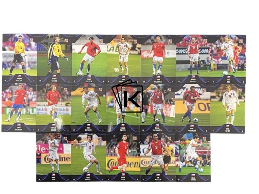 2022 Pro Arena Repre v srdcích Kompletní Team set Blue Legendy české reprezentace