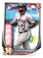 Baseballová karta 2025 Bowman 25 Yordan Alvarez, Houston Astros