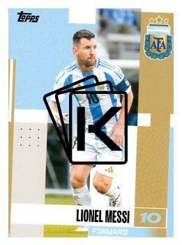 fotbalová kartička 2024-25 Topps Argentina Team Set 19 Lionel Messi