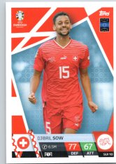 fotbalová karta Topps Match Attax EURO 2024 SUI10 Djibril Sow (Switzerland)