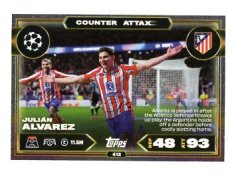 fotbalová kartička 2025-26 Topps Match Attax UCC 412 Julián Alvarez (Atlético de Madrid)