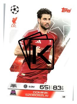 fotbalová kartička 2025-26 Topps Match Attax UCC 19  Dominik Szoboszlai (Liverpool)