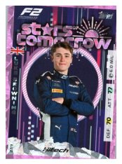 2025 Topps Turbo Attax F1 Hitech TGR Stars of Tomorrow HP 239 Luke Browning-Paralel Pink