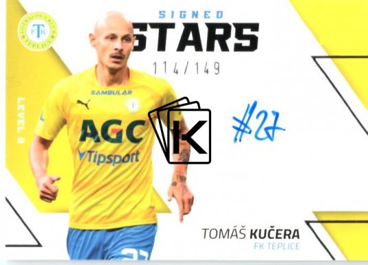 2022-23  Sprotzoo Fortuna Liga Singed Stars Level 2 Tomáš Kučera FK Teplice