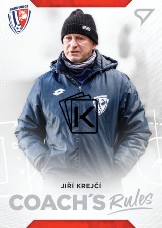 fotbalová kartička SportZoo 2020-21 Fortuna Liga Serie 2 Coach ´s Rules CR12 Jiří Krejčí FK Pardubice
