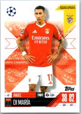 Fotbalová kartička 2024-25 Topps Match Attax EXTRA UEFA Club Competitions Squad Update 47.  Ángel Di María (SL Benfica)