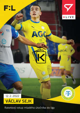 fotbalová kartička SportZoo 2021-22 Live L-091 Václav Sejk FK Teplice /49 RC