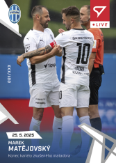 fotbalová kartička 2024-25 SportZoo Chance Liga Live L-73 Marek Matějovský Mladá Boleslav