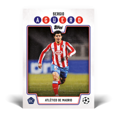 Fotbalová kartička Topps Lost Rookie Sergio Aguero Atletico Madrid