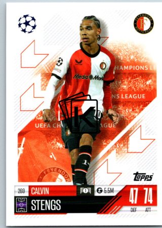 fotbalová kartička 2024-25 Topps Match Attax UEFA Club Competitions 269 Calvin Stengs (Feyenoord)