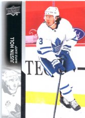 hokejová karta 2021-22 UD Series One 168 Justin Holl - Toronto Maple Leafs
