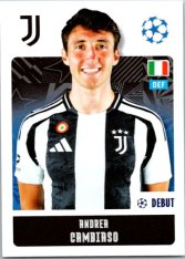 2024-25 Topps Champions League 251 Andrea Cambiaso (Juventus)