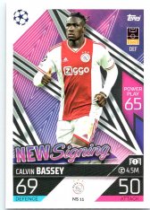 Fotbalová kartička 2022-23 Topps Match Attax UCL New Signing NS11 Calvin Bassey AFC Ajax