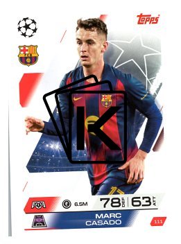 fotbalová kartička 2025-26 Topps Match Attax UCC 111 Marc Casadó (FC Barcelona)