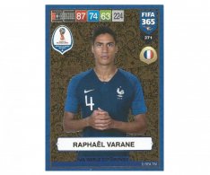 Fotbalová kartička Panini FIFA 365 – 2019 Heroes 371 Raphael Varane (France)