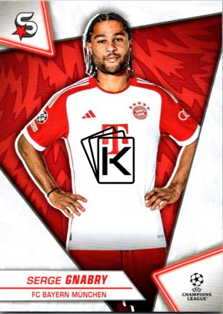 Fotbalová kartička 2023-24 Topps Superstars UEFA Club Competitions 56 Serge Gnabry (FC Bayern München)
