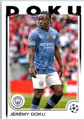 fotbalová kartička 2024-25 Topps UEFA Club Competitions Flagship 69 Jérémy Doku Manchester City