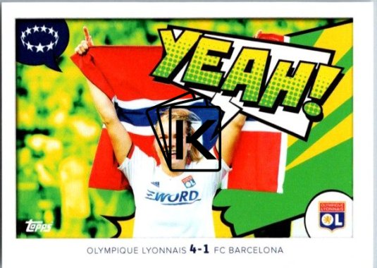 2024-25 Topps Champions League Memories That Stick 399 Ada Hegerberg (Olympique Lyonnais) 2019