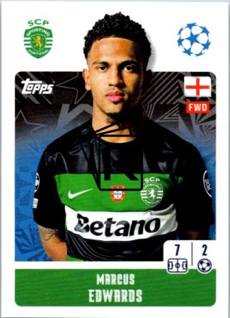 2024-25 Topps Champions League 364 Marcus Edwards (Sporting Clube de Portugal)