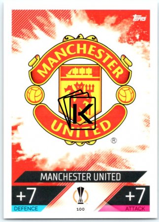 Fotbalová kartička 2022-23 Topps Match Attax UCL 100 Tým Logo - Manchester United