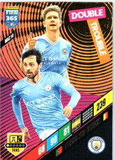 fotbalová karta Panini FIFA 365 2024 Adrenalyn XL MAC14 Bernardo Silva / Kevin De Bruyne Manchester City Double Trouble